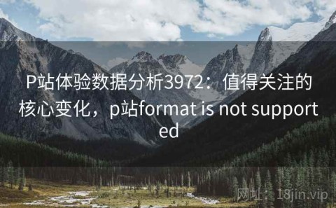 P站体验数据分析3972：值得关注的核心变化，p站format is not supported