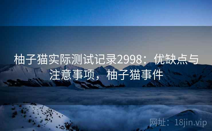 柚子猫实际测试记录2998：优缺点与注意事项，柚子猫事件